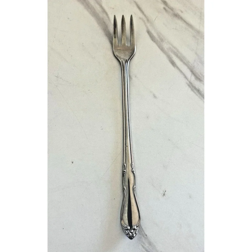 Vintage Oneida Ltd Cocktail Fork Stainless Homestead Simeon & George